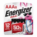 Energizer Max Premium AAA Alkaline Batteries Carded, 8PK E92MP-8